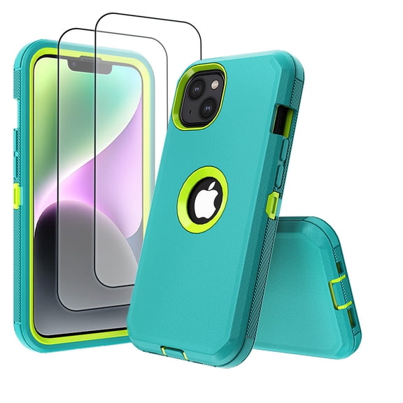 Hotpom for iPhone 15 Case with 2 Pack Privacy Screen Protector ...