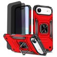 thumbnail image 1 of Hotpom for iPhone 17 Case with 2 Pack Privacy Screen Protector Dual Layer Rugged Shockproof Protection with 360° Rotating Stand and Car Mount Capability, Red, 1 of 7