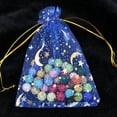 thumbnail image 1 of Hotsale 100pcs/lot Moon Star Organza Bags 7x9 9x12cm Small Christmas Drawstring Gift Bag Charm Jewelry Packaging Bags & Pouches Royal Blue 9x12cm, 1 of 6