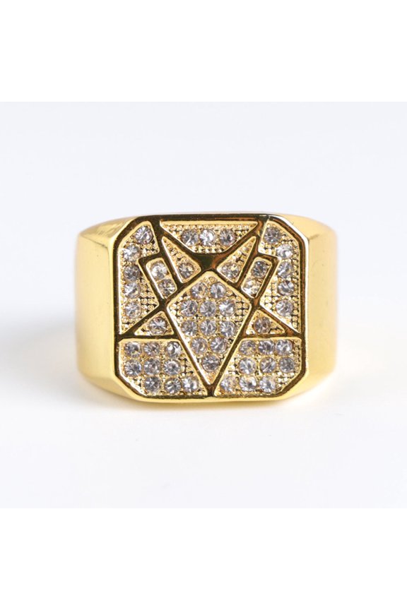 Hotselling Jewelry Gold Shining Mysterious Pattern Men's Ring Fashion Domineering New Style