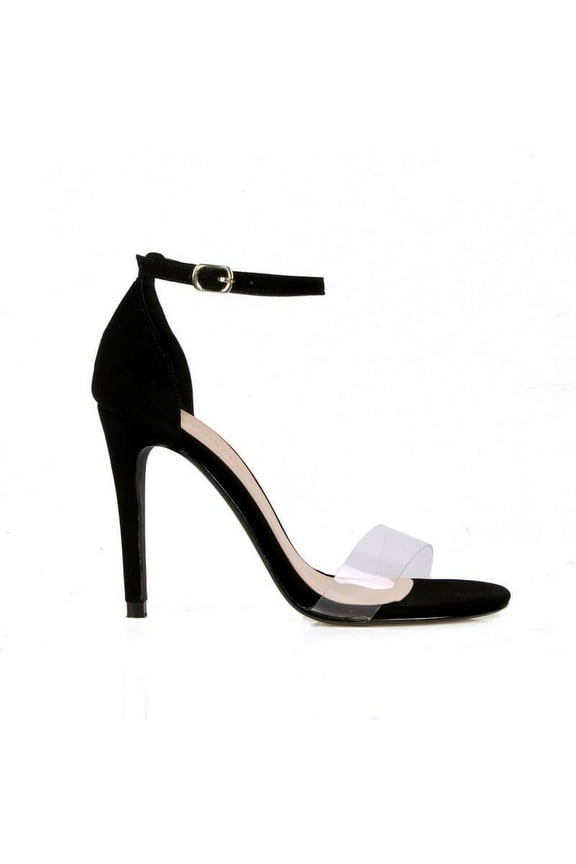 Bee Women's Clear Strap High Heel Sandals