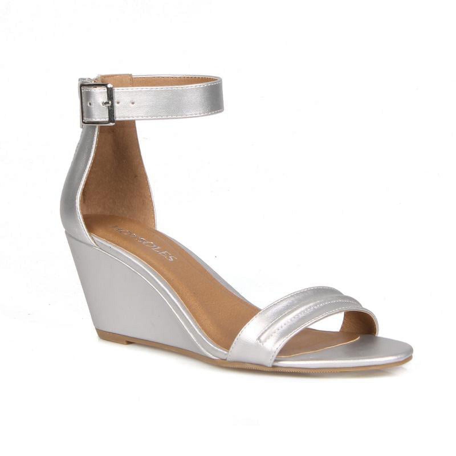 Single strap top wedge sandal