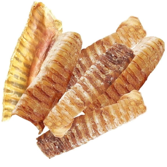 Hotspot Pets Premium Beef Trachea for Dogs 6" Strips Split (10 Pack) - All Natural Grass-Fed Beef Dog Chews