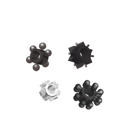 Pleasure Stars Jelly Penis Rings 6 Per Pack, Black/White