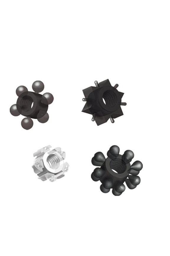 Pleasure Stars Jelly Penis Rings 6 Per Pack, Black/White