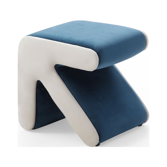 Hottest Modern Creative Upholstered Velvet Sofa Stool Kids Stool Shoe Bench Footrest Footstool Multifaceted Stool Ottoman Coffee Table Arrow Design Handicraft Decoration for Living Room Bedroom