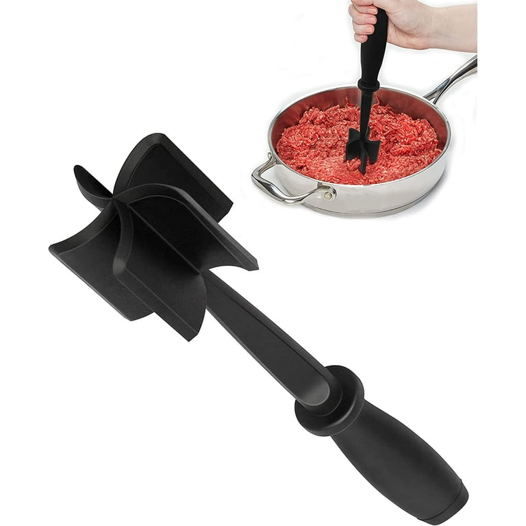 Tasty Mighty Meat Chopper Nylon Kitchen Tool, Multifunctional Meat Masher Tool, Red