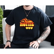 Hottie Fierce Confidence Everyday Flirty Energy Graphic Unisex T-Shirt, up to size 3XL.