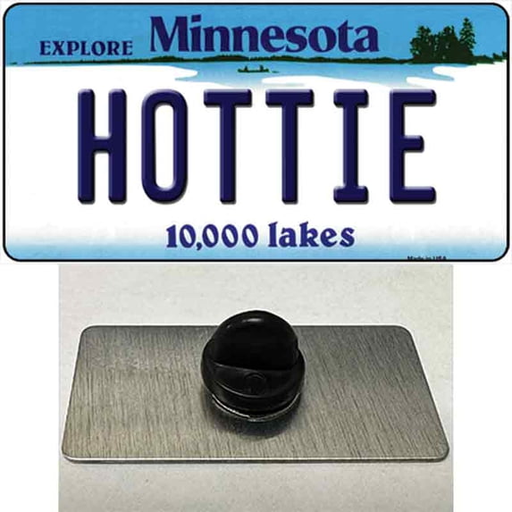 Hottie Minnesota State Novelty Metal Hat Pin 1.5" x 0.75" Hat Pin (PIN)