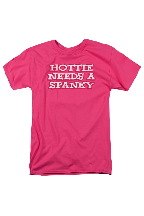 - Hottie Needs A Spanky - Short Sleeve Shirt - X-Large