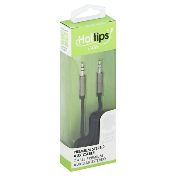Hottips 4' Deluxe Auxiliary Audio Cable
