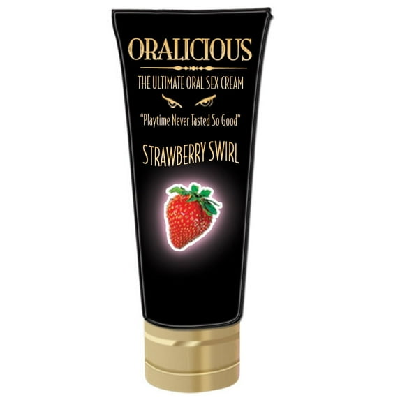 Hottproducts Oralicious Flavored Oral Pleasure Cream, Strawberry Swirl 2 oz