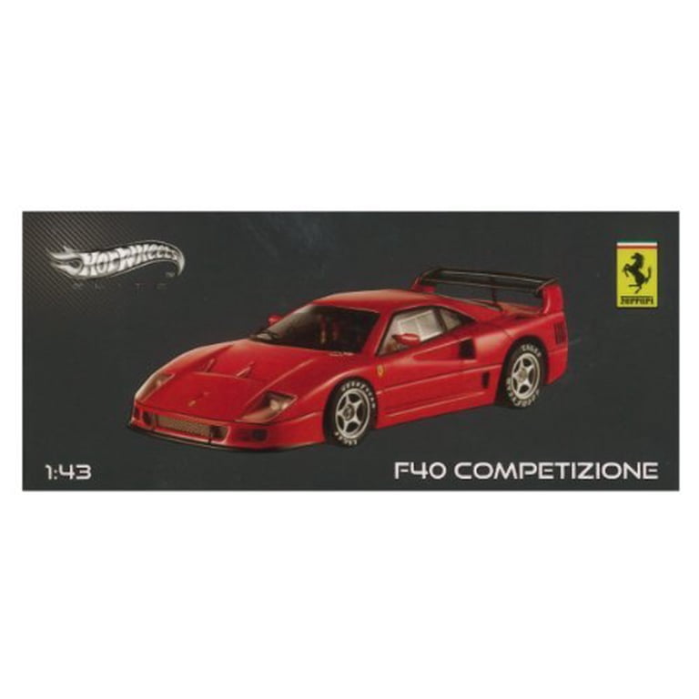 Hotwheels Elite 143 Ferrari F40 Competizione Presentation Red CAR