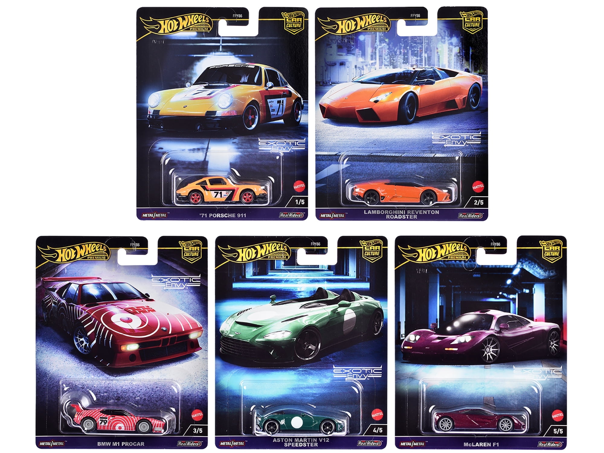 Hotwheels Exotic Envy Set Car Culture 2024 Series G Diecast Model