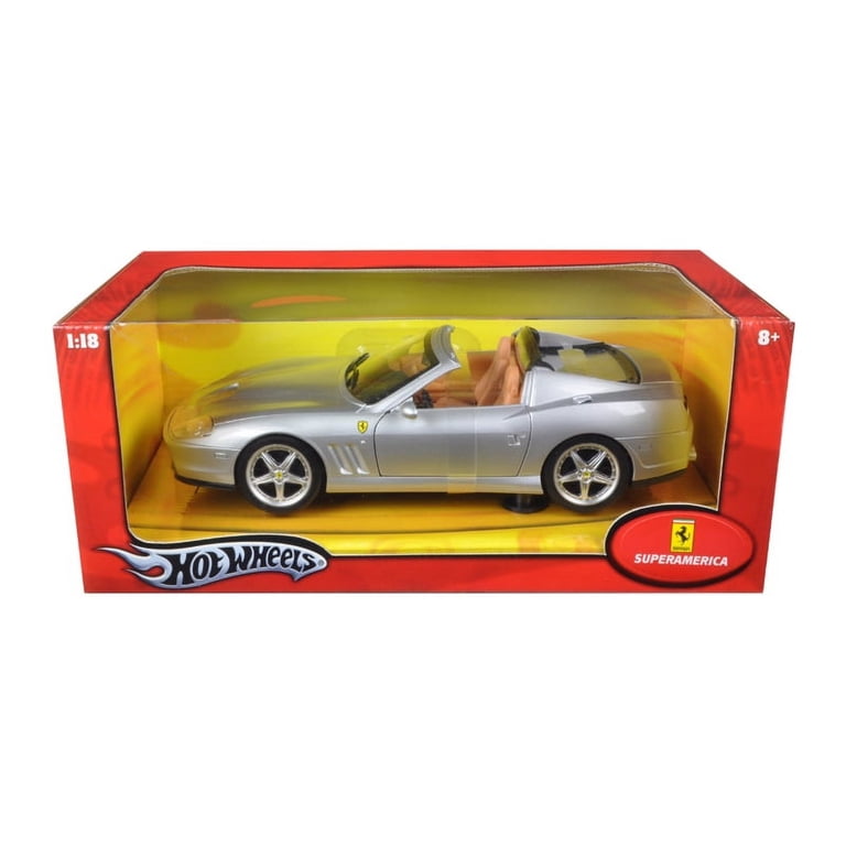 フェラーリ スーパーアメリカ 1/18 Hotwheels Ferrari Super America Diecast Model Silver 1/18 Diecast