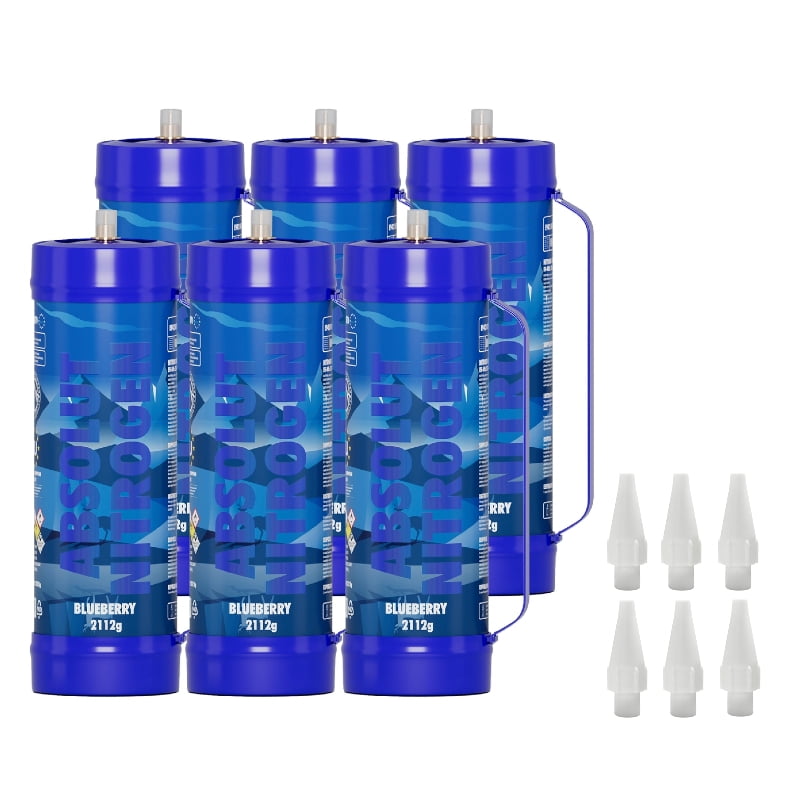 Hotwhip Blueberry Flavor, Whipped Cream Dispenser Cartridge Tank, Nitrous Oxide 3.3L ，2112 Gram