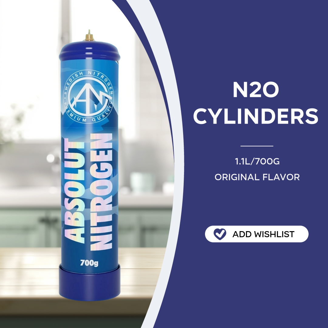 Hotwhip Whipped Cream Charger 700G 1.1L Food Grade Nitrous Oxide Tank