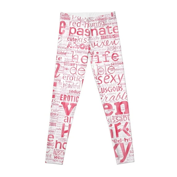 Hotwife Vixen in Lipsmacking Pink Leggings Fitness's gym clothes Sports pants for Women's sportswear for girls Womens Leggings