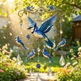 thumbnail image 1 of Hotyverty Graceful Hummingbird Wind Chime, Wind Chimes for Outside, Stained Glass & Crystal Sun Catcher Windchime, Colorful Bird Yard Decorations Outdoor, Memorial Gardening Gift for Women #B, 1 of 8