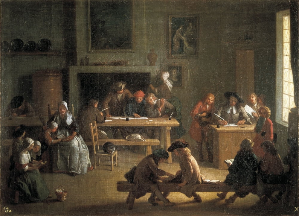 Houassemichel-Ange (1680-1730) Canvas Art - (24 x 18)