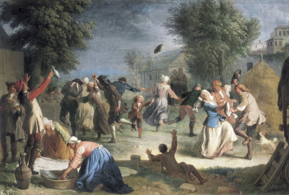 Houassemichel-Ange (1680-1730) Canvas Art - (24 x 18)