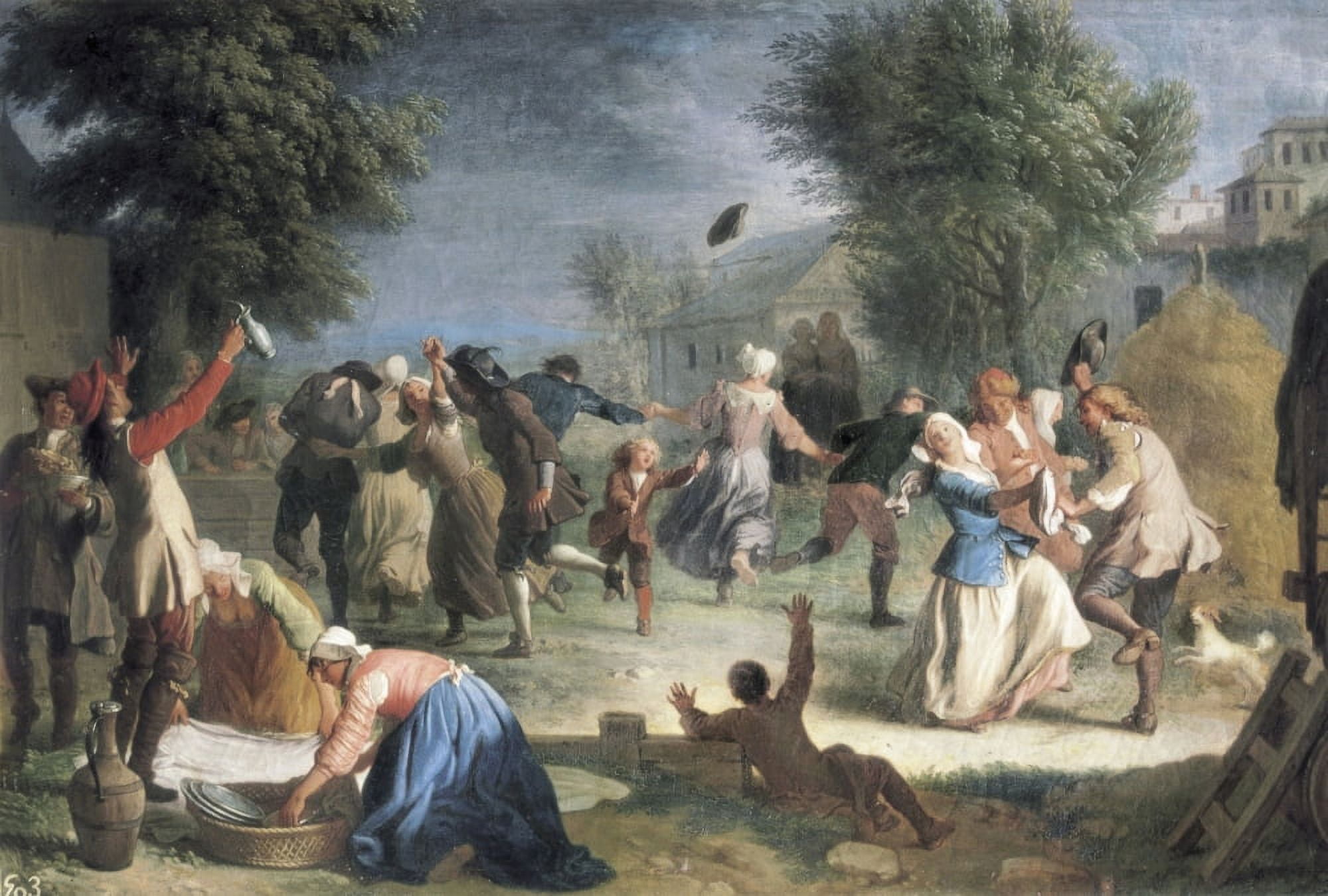 Houassemichel-Ange (1680-1730) Canvas Art - (36 x 24)
