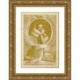 thumbnail image 1 of Houbraken, J. 13x18 Gold Ornate Wood Framed with Double Matting Museum Art Print Titled - Houbraken Pop IV, 1 of 4