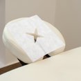 Houderco 100Pcs White Disposable Cradle Covers for Massage Table Face ...