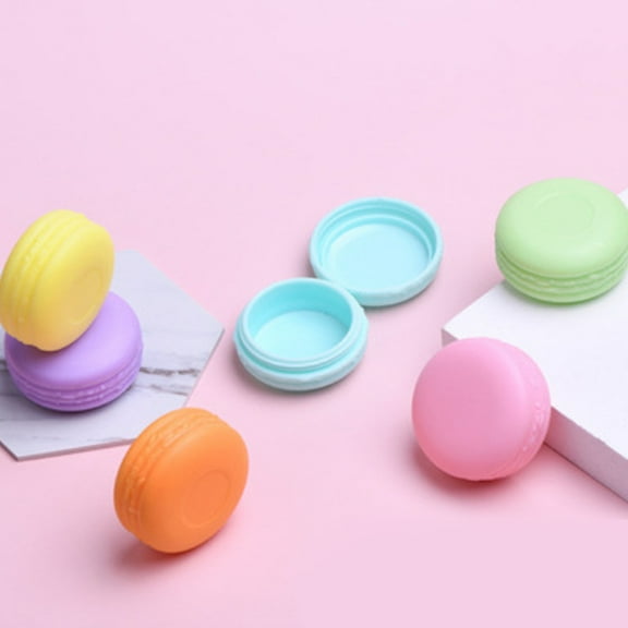 Houderco 12Pcs Macaron Containers Travel Jars Leak Proof Design For Females
