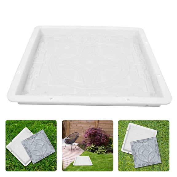 Houderco 1Pcs Reusable Path Mould For Concrete Pathway 17.1X17.1X1.4In