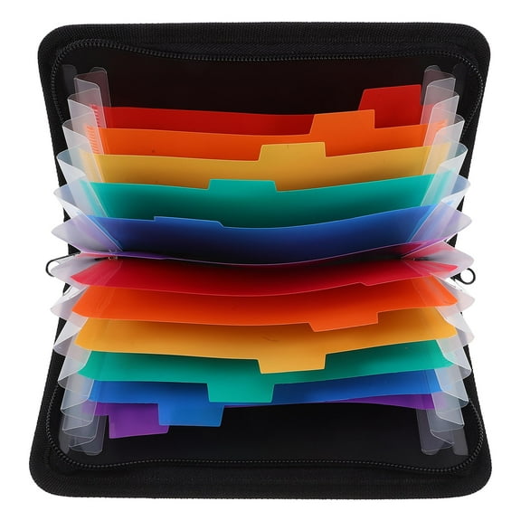 Houderco 1Piece Receipt Holder Organizer for Travel Use Plastic File Folder 8.25X5.11X0.79In