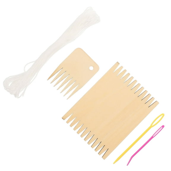 Houderco 1Set Handcraft Weave Board Complete Weaving Frame Kit Handicraft Enthusiasts Home Decoration