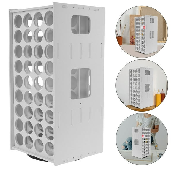 Houderco 1Set Paint Organizer for Craftsmen with Rotating Tower in Home and