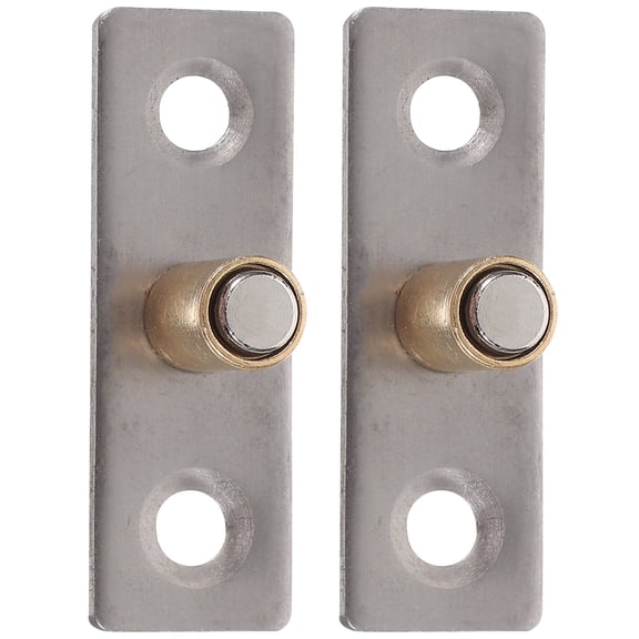 Houderco 2Pcs Barn Door Guide Silver for Closet Door Floor Guide Stable Operation