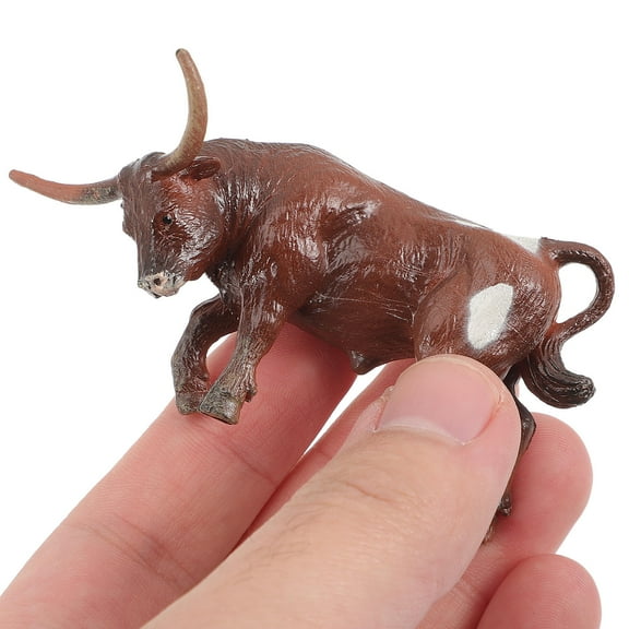 Houderco 4Pcs Mini Cow Figurine Realistic Look for Home Desktop and Bonsai