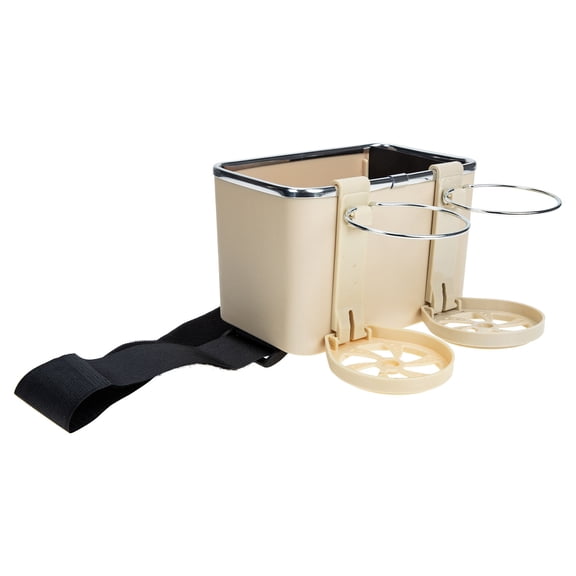 Houderco Car Center Console Organizer Box with Cup Holder, ABS Storage Tray for Auto Interior