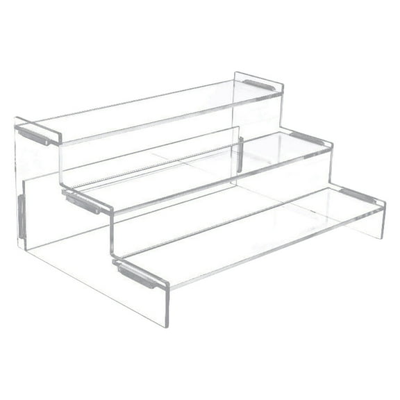 Houderco Clear Display Stand 1 Set Acrylic Tiered For Perfume Rack Home Decoration Collectors Simple And Elegant