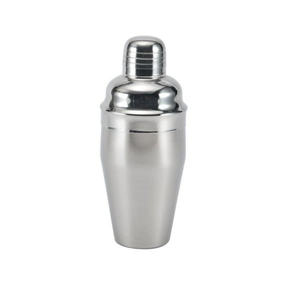 Houdini 16-ounce Stainless Steel Cocktail Shaker with Jigger Top, Lid, and Shaker