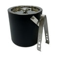 thumbnail interactive-video image 1 of Houdini 3-quart Stainless Steel Ice Bucket in Matte Black with Stainless Steel Tongs, 1 of 5