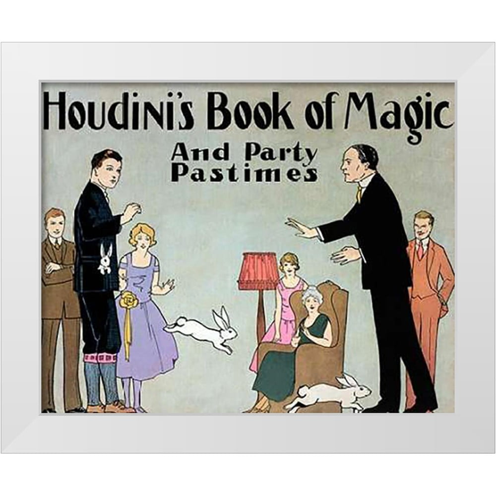 Houdini, Harry 24x20 White Modern Wood Framed Museum Art Print Titled ...