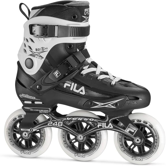 Houdini Pro 110mm Unisex Fitness Inline Skates, 3x110mm Wheels, Aluminum Frame, ABEC-9 Bearings, Shock-Absorbing Heel