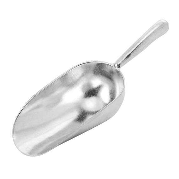 Houdini Double-Cast Aluminum Bar Ice Utility Scoop, Stainless Steel, 7 inches