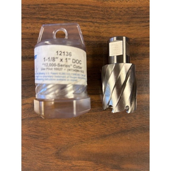 Hougen 12136 (1-1/8" x 1") Annular Cutter with 3/4" Weldon Shank