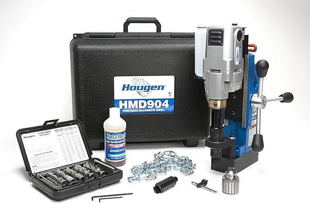 Hougen HMD904 115-Volt Magnetic Drill with Integrated Coolant Bottle