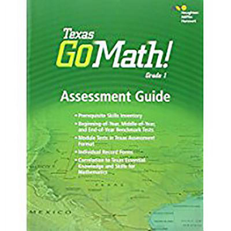 Houghton Mifflin Harcourt Go Math! Texas Assessment Guide Grade 1