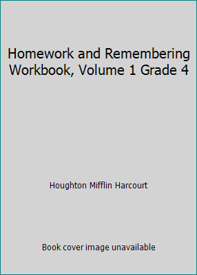 Houghton Mifflin Harcourt Math Expressio Homework and Remembering Workbook, Volume 1 Grade 4, (Paperback)