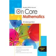 Houghton Mifflin Harcourt on Core Mathematics: Houghton Mifflin Harcourt on Core Mathematics : Student Workbook Grade K (Paperback)