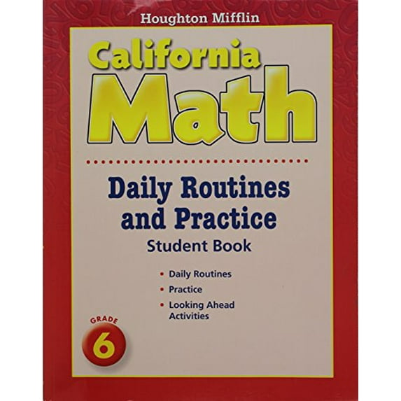Pre-Owned Houghton Mifflin Mathmatics: Daily Routine and Practice Book Level 6 (Paperback) 061896004X 9780618960040