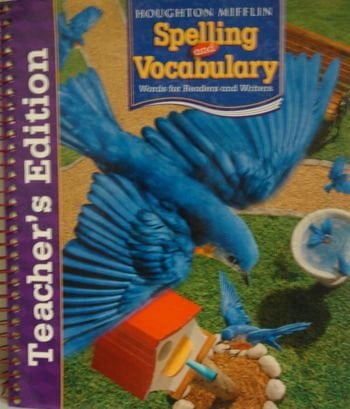 Houghton Mifflin Spelling And Vocabulary Teachers Edition Grade 3 2006 Houghton mifflin spelling and vocabulary teachers edition grade 3 2006