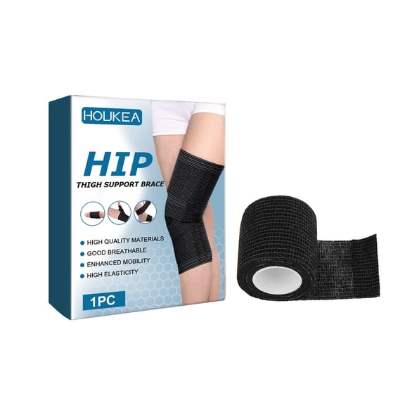 Houkea Hip Thigh Support Brace, Joints Breathable And Warm Outdoor Sports Running Fitness Knee Pads